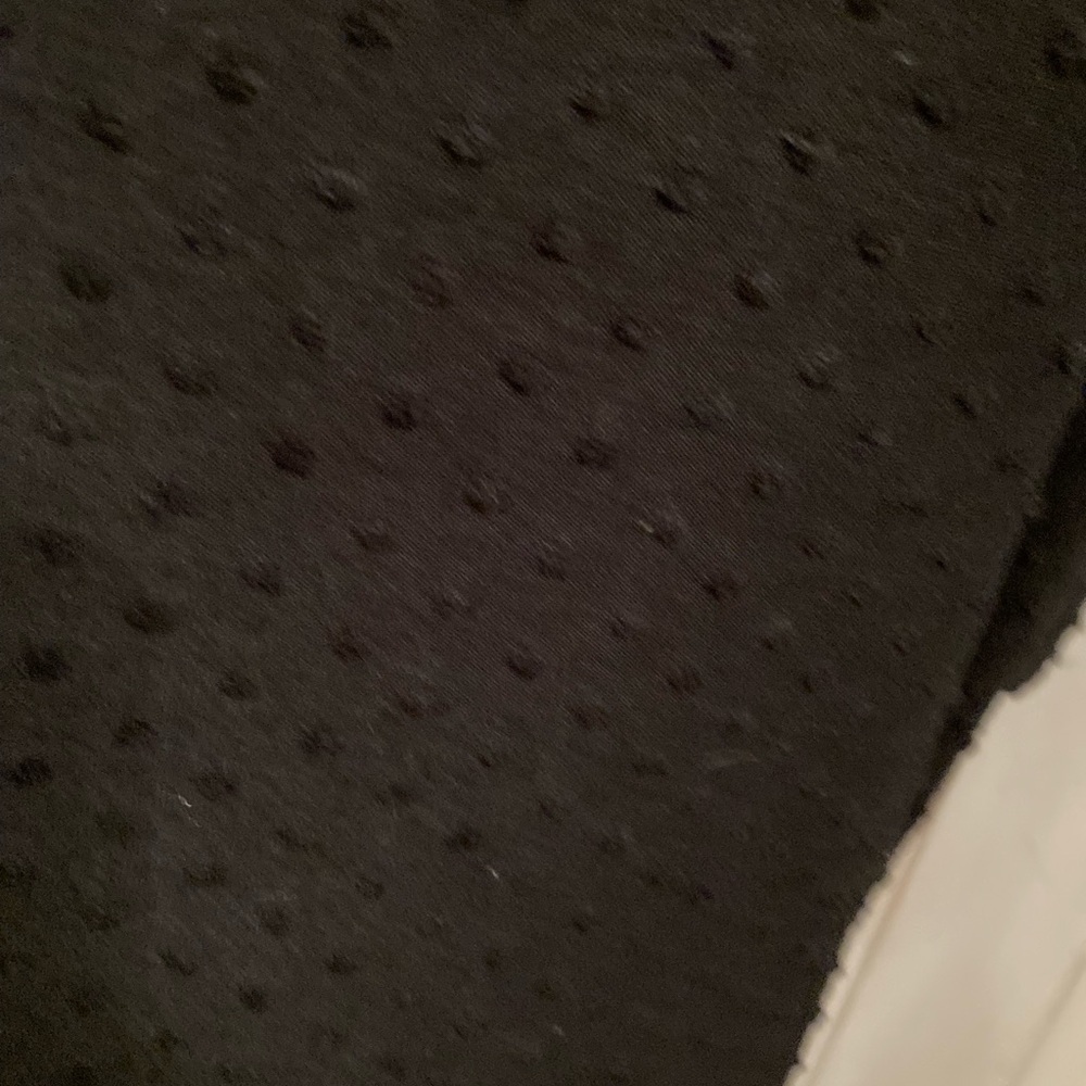 Adrianna Papell XL Black Top Swiss‎ Polka Dot Pullover Split Side So Soft - Picture 5 of 8